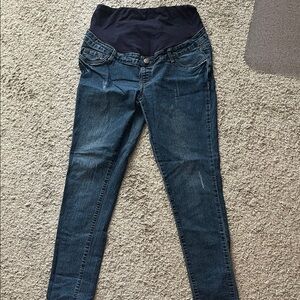 Hybrid & Company Dark Blue Maternity Jeggings